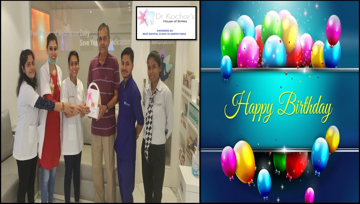 drkochar21's tweet photo. #bestdentalclinicNorthIndia #HappyBirthday #MemorableDay #youAreSpecial #goodoralhygiene #regularvisits #patientsBirthday #celebrations https://t.co/nIwZ5X1iRv