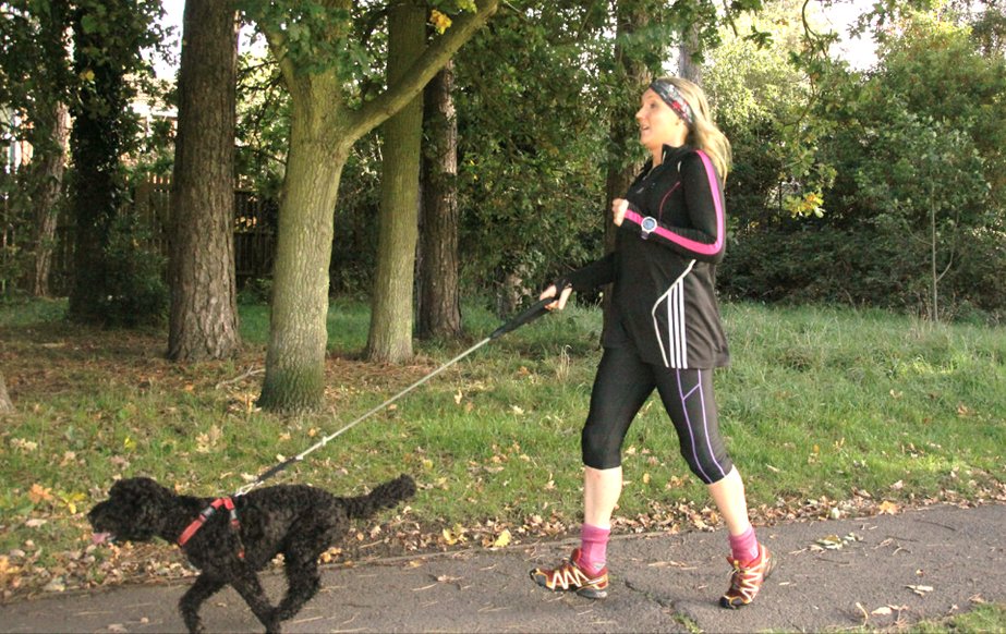 The <a href="/Brackparkrun/">Bracknell parkrun</a> photographer catches a rare moment - Scrumpy actually running in the right direction.