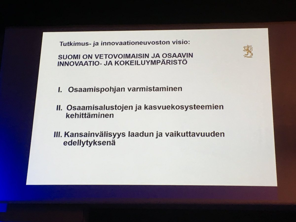 eerojs's tweet photo. Tavoitteena vetovoimaisin ja osaavin innovaatio ja kokeiluympäristö @ilonalu #H2020fi https://t.co/qE0mNj0hrM