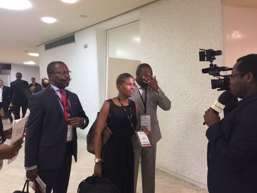 Warren La Fleur (Industry Lead), Yacine Barro Bourgault (Country Manager) et Cheick Toure (Account Manager) lors de  #MSRencontresAfrica.