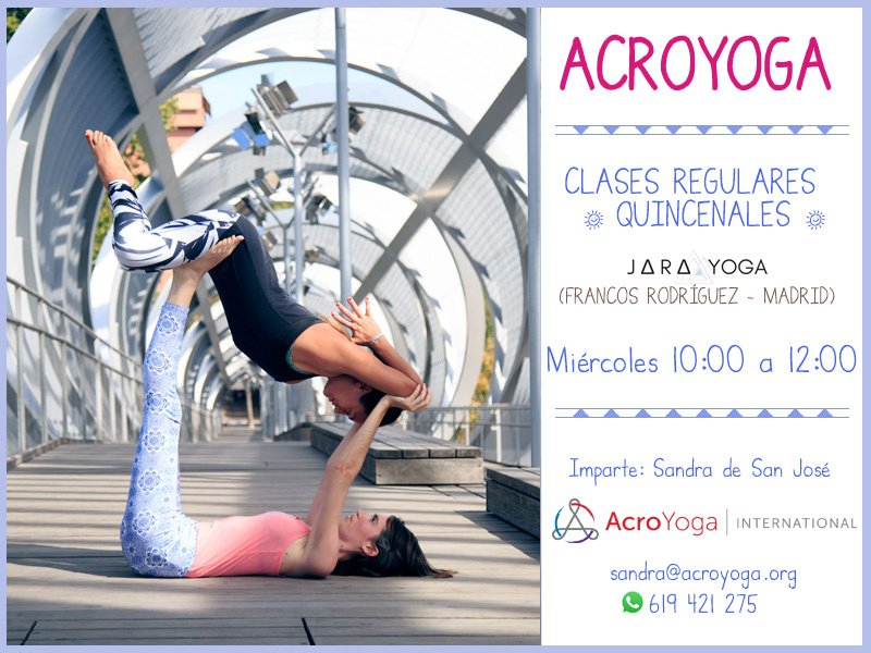 AcroYogaMadrid's tweet photo. Clases Quincenales Madrid x las mañanas https://t.co/bIZ9Lzoxls https://t.co/6ggH9x8Alx