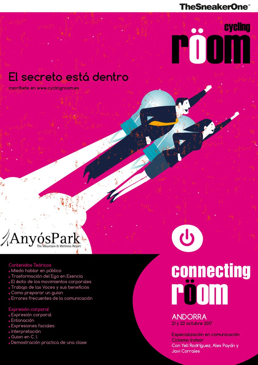 El 21 i 22 d'octubre s'impartirà el curs de "Connecting Röom" a AnyósPark! Inscriu-te a: bit.ly/2yl17E5 
#AnyósPark #CyclingRöom