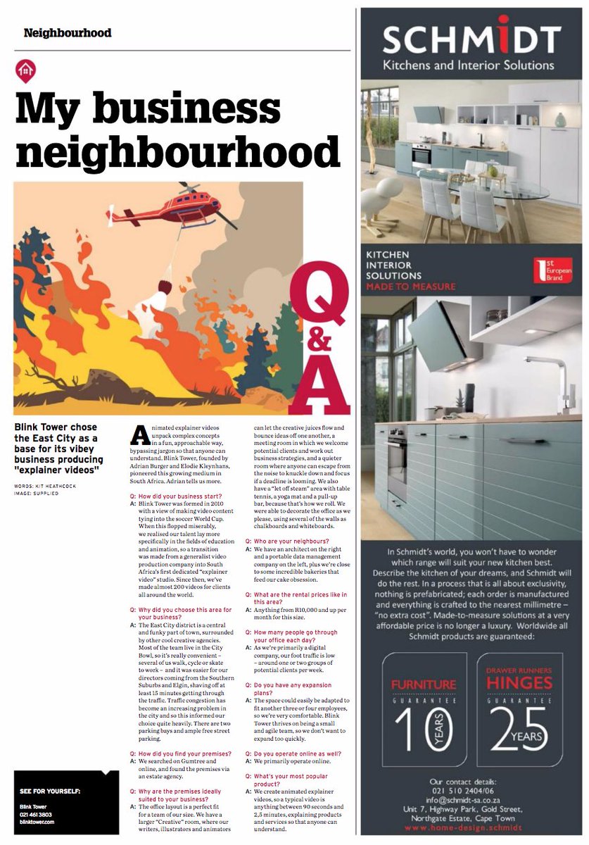 blinktower's tweet image. We&apos;ve just been featured in the @SundayTimesZA Neighbourhood supplement! Check it out -&amp;gt; stneighbourhood.co.za