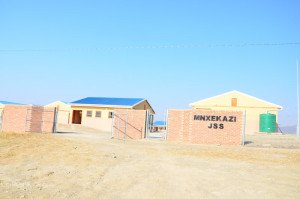 Mnxekazi Junior Secondary School before and after.