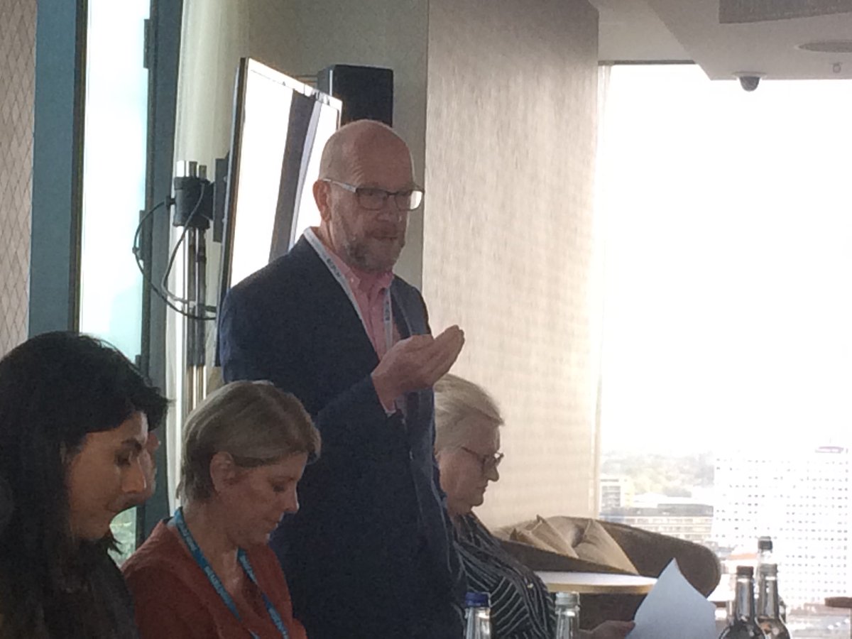 DeHavilland's tweet image. Prof Russell Viner of @RCPCHtweets tells #cpc17 fringe UK now lagging behind in #childhealth due to inequality