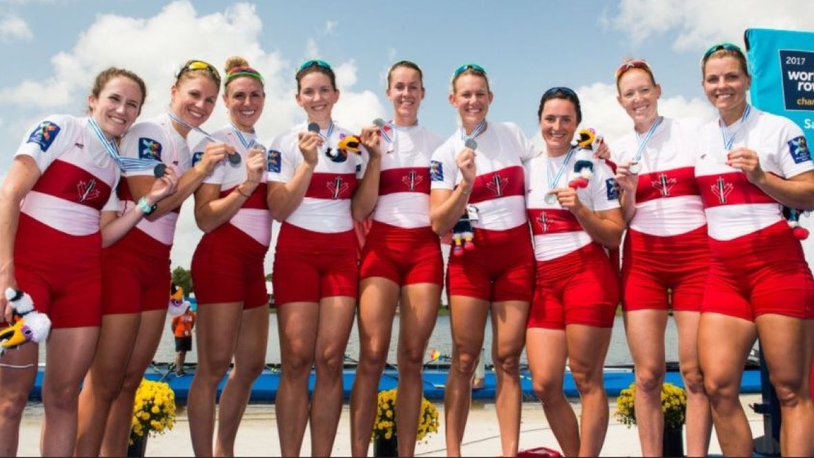 CBCOlympics's tweet image. ICYMI | Canadian women's 8 capture silver at rowing worlds
buff.ly/2xUhbvc