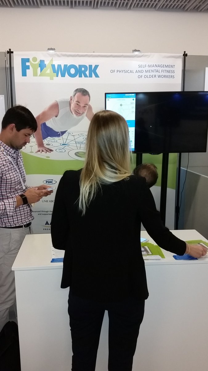 Fit4WorkAAL's tweet photo. All setup and ready to demonstrate @ #aalforum exhibition. https://t.co/mgTmUqjVLu