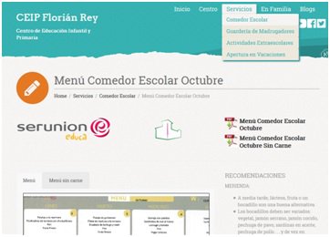 CPFlorianRey's tweet photo. MENÚ COMEDOR MES OCTUBRE
Está disponible el menú de octubre. Descárgalo en https://t.co/GxSDALeRPK…/menu-comedor-escolar-octubre/ https://t.co/3D09yFSEF9