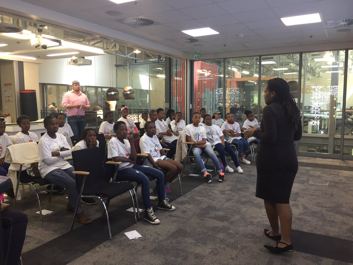 BhavyaR's tweet photo. Our upcoming Research Scientist Gciniwe Dlamini taking about the impactful projects in healthcare #IBMSA #IBMCyberDay4Girls #GirlsInSTEM https://t.co/H8nCYMmsei