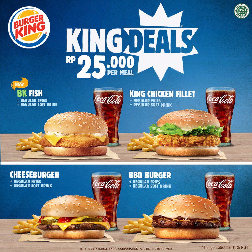 BurgerKing_ID's tweet photo. Penasaran sama #BkFish yang terbaru dari BK? Sekarang tersedia juga di paket King Deals lho! Cobain aja, cuma 25 ribuan! https://t.co/of4es3FfBB