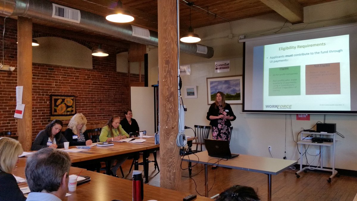 EastieMaria's tweet image. K Rayne @CommCorp_MA talks eligibility req 4 #workforcetrainingfund grants #businessresources #EconomicDevelopment