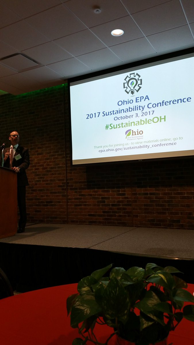 GroveCityAmanda's tweet photo. Excited for the 1st ever Ohio Sustainability Conference kicking off now! #Sustainableoh #Sustainability @OhioEPA https://t.co/zrc40hlKat