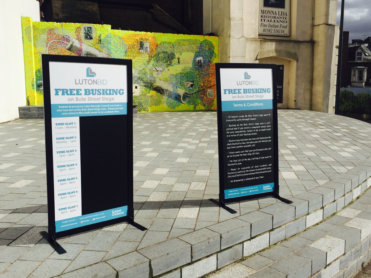 Want to busk on the Cultural Quarter's stage? Signs up now! <a href="/LutonBID/">Luton BID</a>