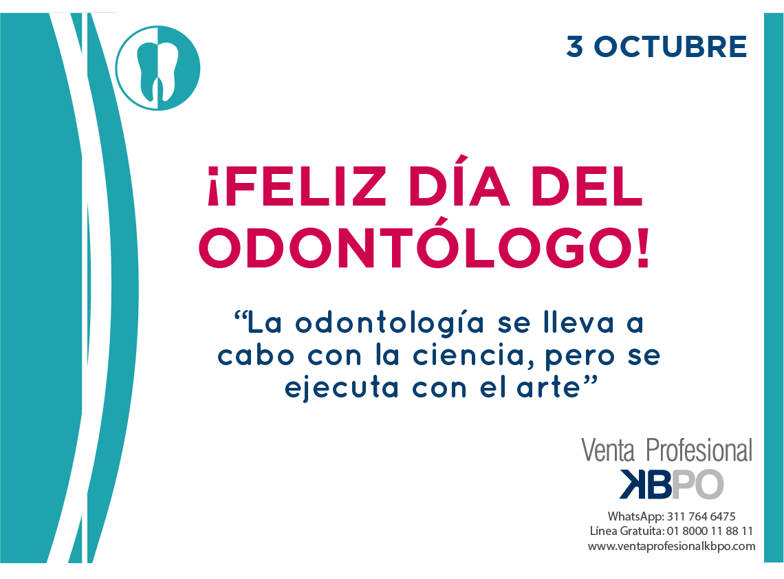 ventakbpo's tweet photo. ¡Feliz día del odontólogo!
A nuestros queridos Odontólogos en su día, los felicitamos por su ardua labor.
#FelizDiaDelOdontologo #KBPO https://t.co/SbvHMk0i5b