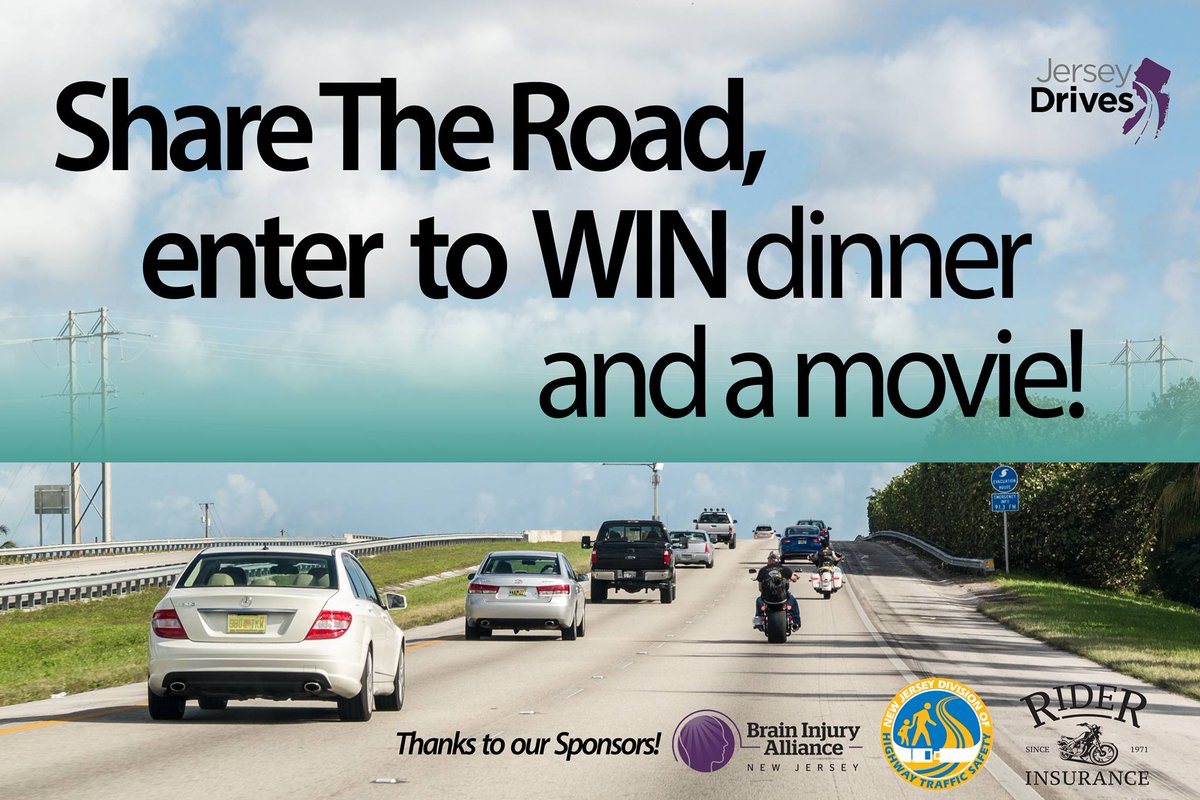 njsmartrider's tweet image. DRIVERS: Do you #ShareTheRoad with motorcycles? Promise now &amp;amp; enter to win dinner and a movie: jerseydrives.com/pledge-2-win