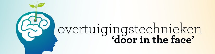 In een serie lichten we verschillende overtuigingstechnieken voor je uit. Deze keer: de door-in-the-face-techniek > blog.kempencommunicatie.nl/in-your-face/