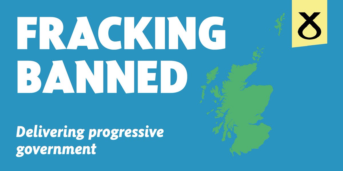 theSNP's tweet image. BREAKING: Scotland bans fracking.