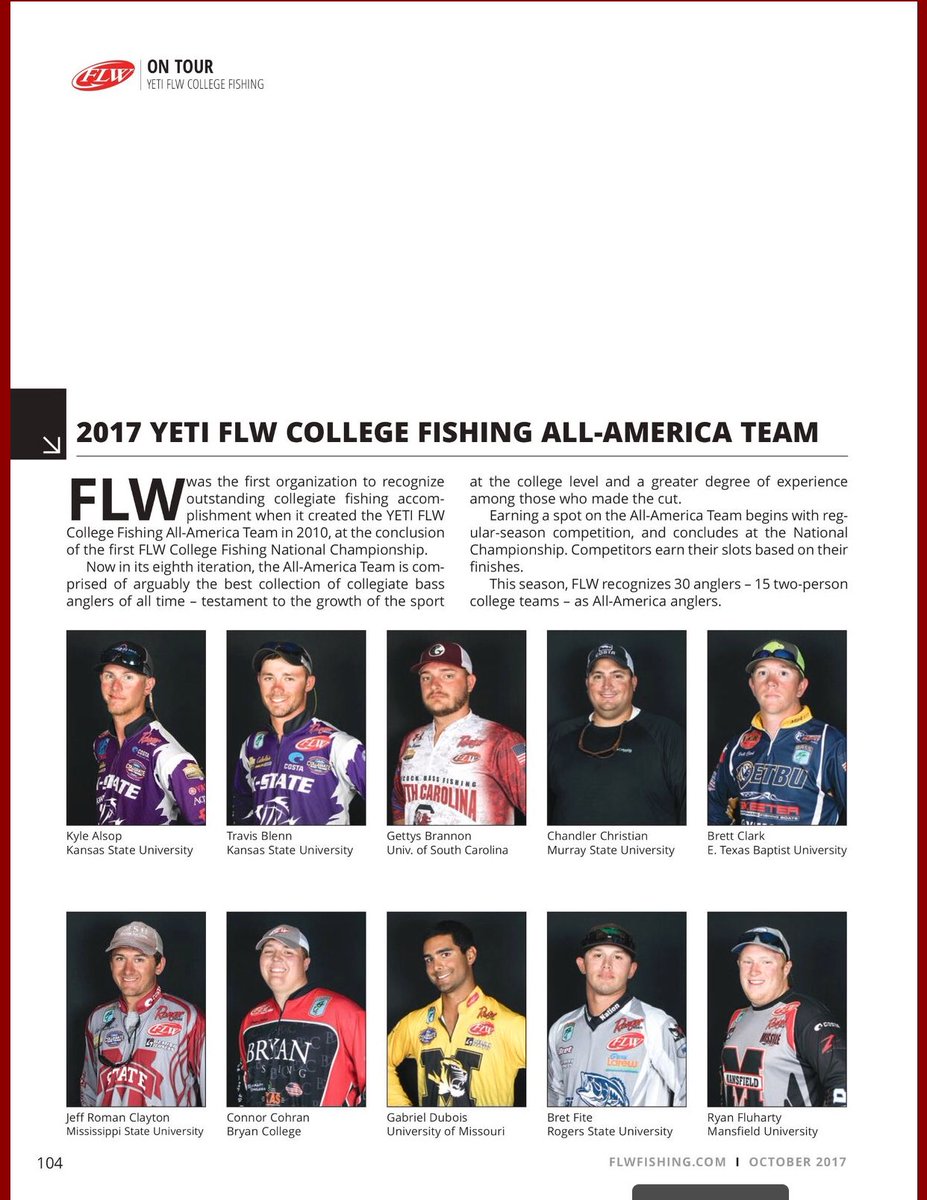 ETBU_TigerBass's tweet photo. ETBU Bass Team Members @Keith_Jacob2016 and Brett Clark made the 2017 FLW College Fishing All-America Team! @GoETBUTigers https://t.co/zeqNTFnuXt
