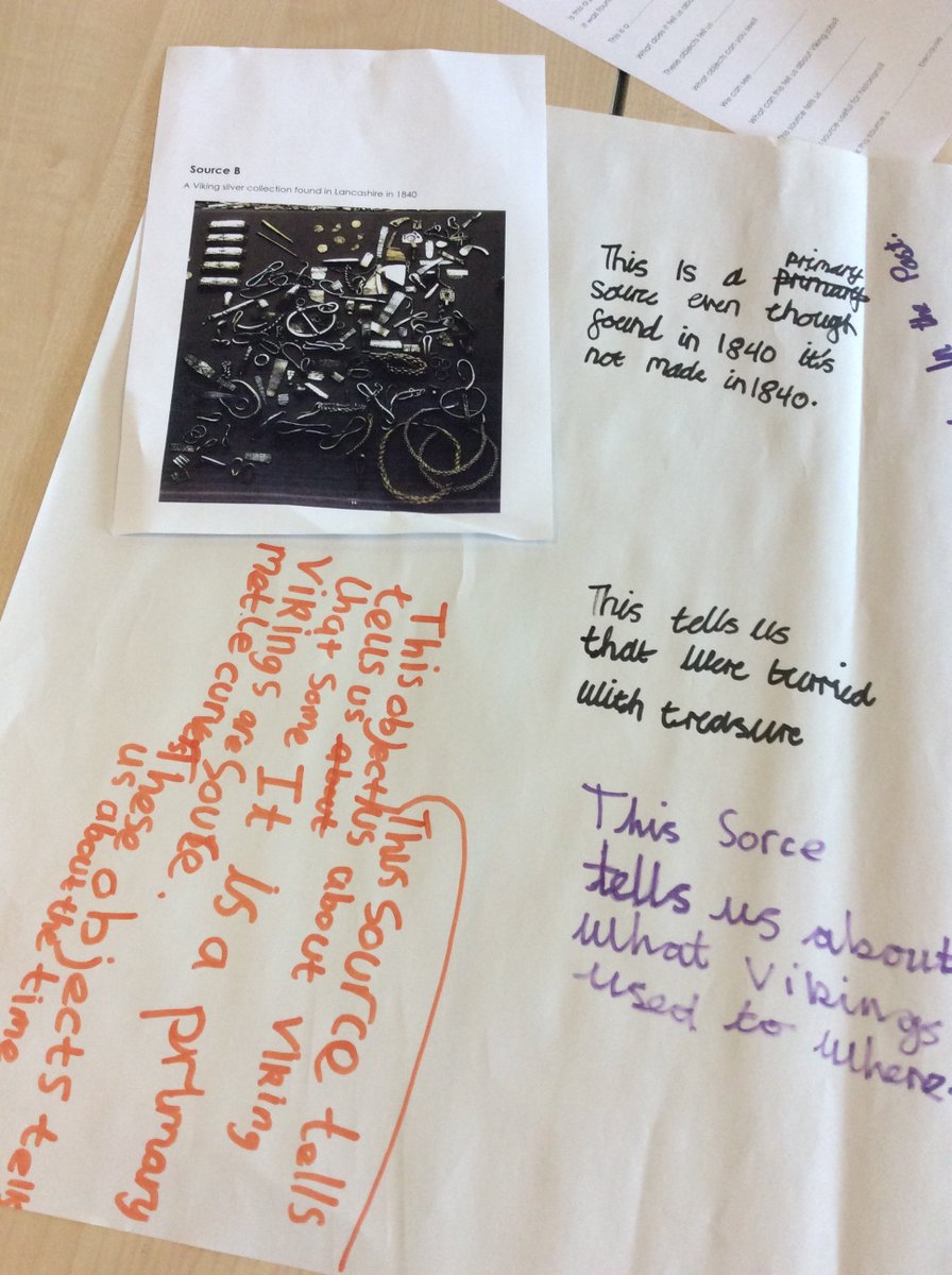 Using our prior learning to analyse primary and secondary sources to see what they can tell us <a href="/foxfield/">FoxfieldPrimary</a> <a href="/AcerFoxfield/">Acer</a> #Vikings #History