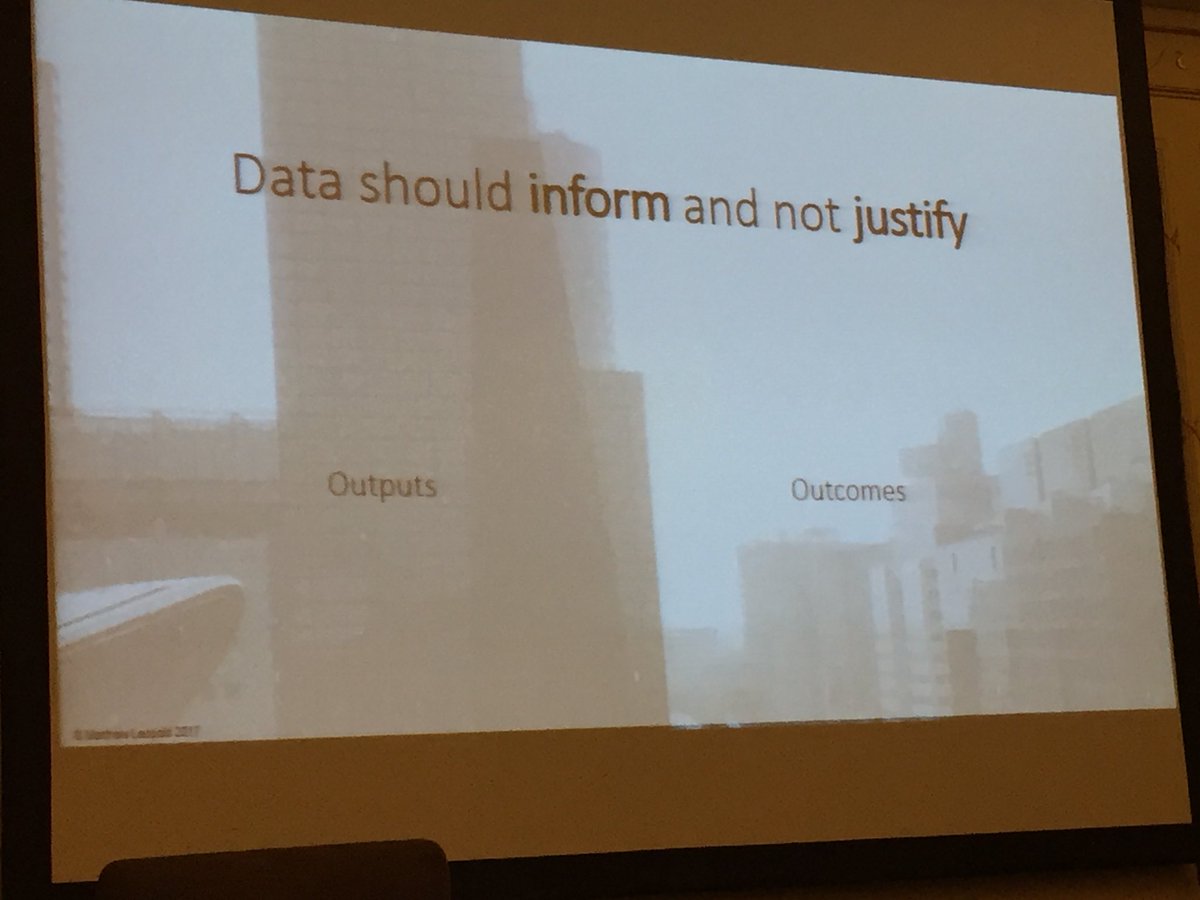 CrisTiberian's tweet photo. Wise words from @mattleopold about measuring success of charity partnerships to avoid ending up in an echo chamber. #partnershipconf https://t.co/CNi4bci7q7