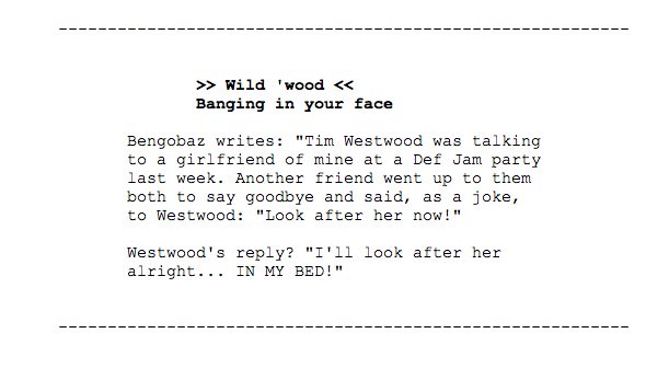 While we\re in the archives: Happy Birthday, Tim Westwood... 