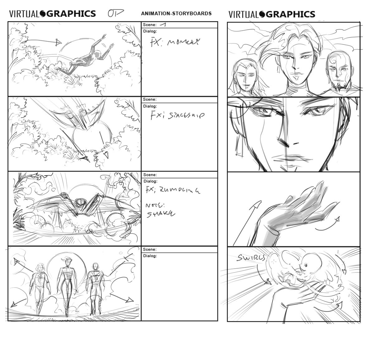 Free anime storyboard template | Templates Supply