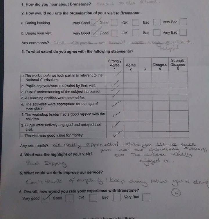 BranstoneIOW's tweet photo. Some lovely feedback from Hunnyhill Primary School about their visit with us! 
#IsleofWight #outdooreducation https://t.co/mI2Cd6avy8