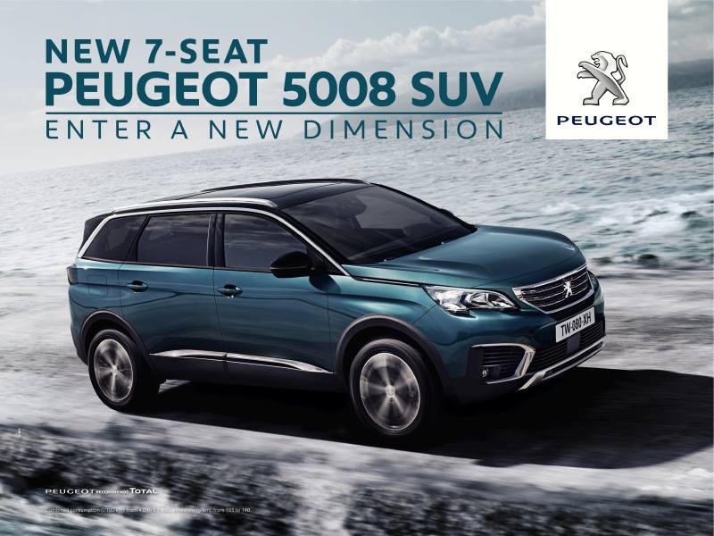 TCMotorsWat's tweet photo. The new @Peugeot 5008 SUV makes an instant impact with its powerful and sleek design. Book a test drive: https://t.co/OIFxnZWbhZ #TCMotors https://t.co/zGcCEsSWfy