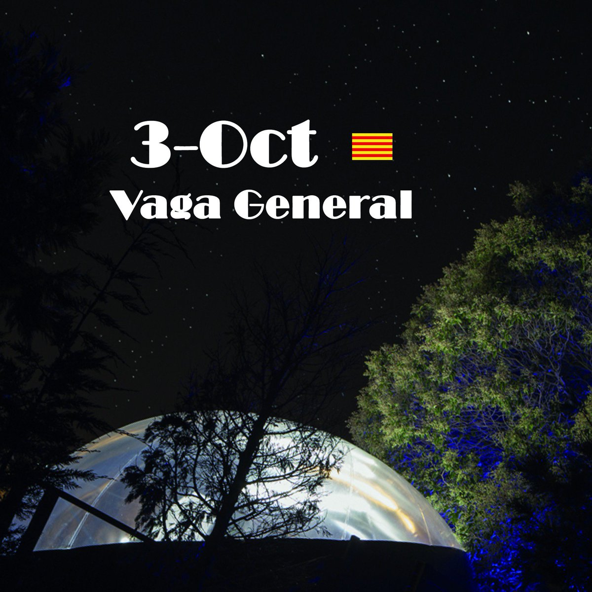 Avui aturem l'activitat a Mil Estrelles en solidaritat amb el poble de Catalunya #3Oct #VagaGeneral3O #AturadaDePais #HuelgaGeneral