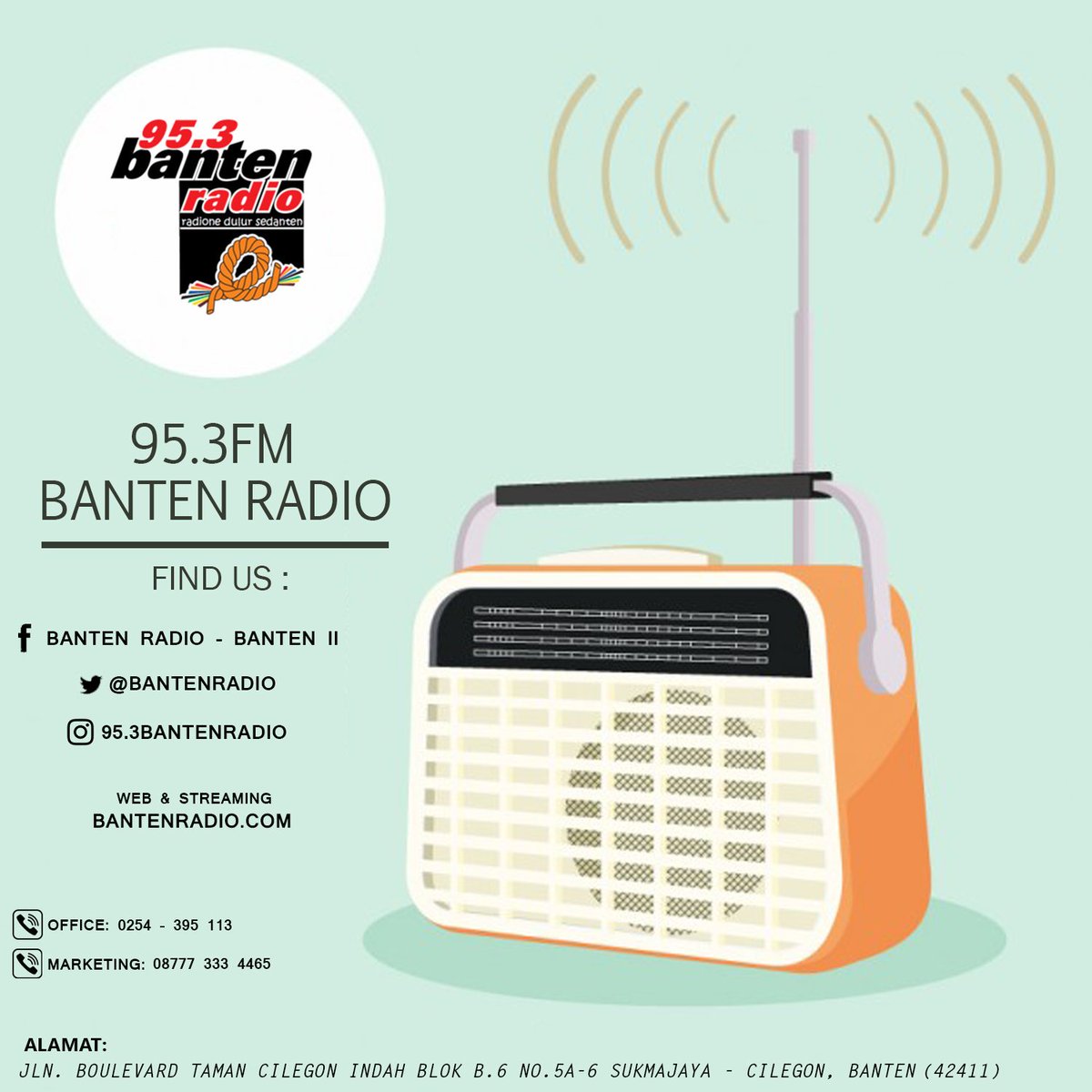 bantenradio's tweet photo. Kenali @bantenradio lebih jauh yuk! #EtnikomNetwork
#953FMBantenRadio https://t.co/tWEIIS2vkF