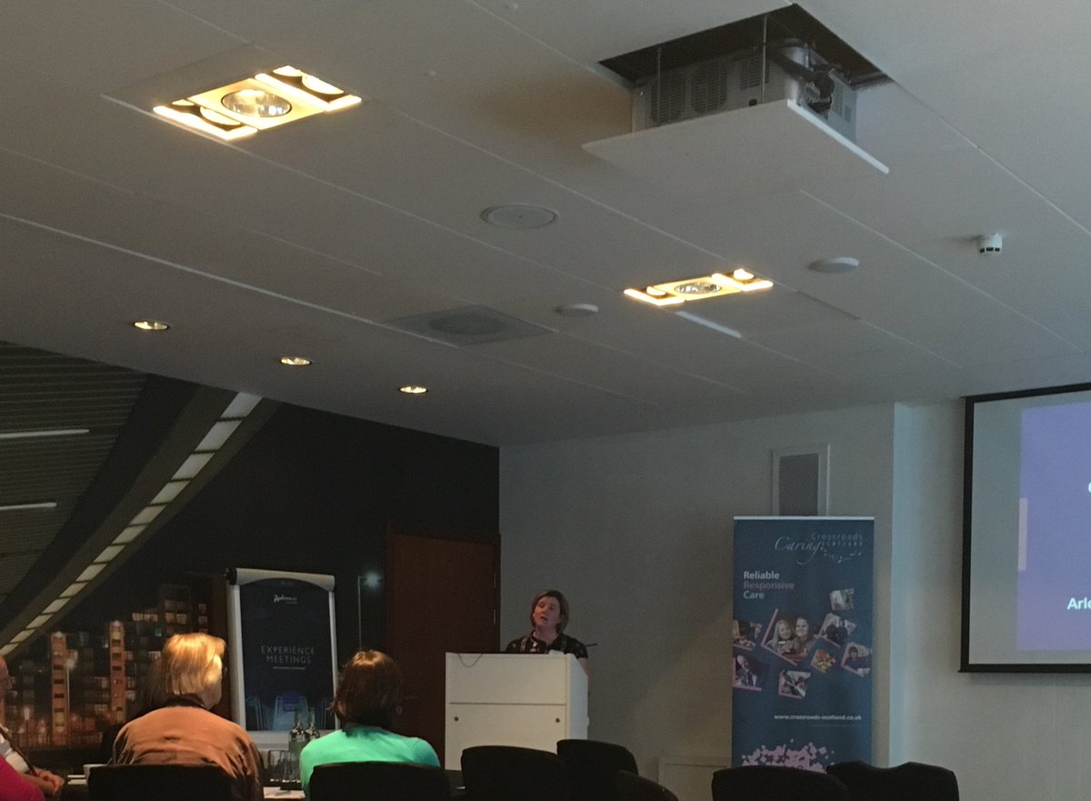CrossroadScot's tweet image. Arlene Crockett, @alzscot - A background to The Five Pillar Model. #ccsconference #dementia