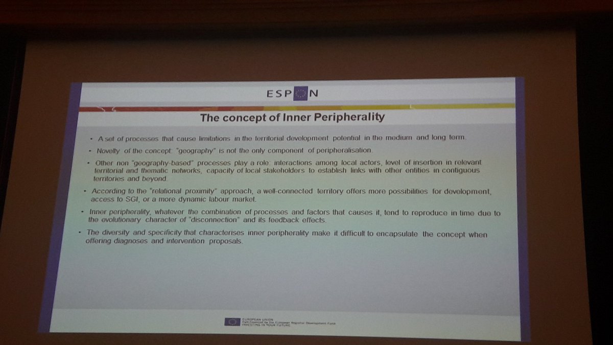 ERRINNetwork's tweet photo. Francesco Mantino from CREA explaining the concept of inner #peripherality at #ESPON transnational conference @mitgov in Rome https://t.co/0G6q9oDmrM
