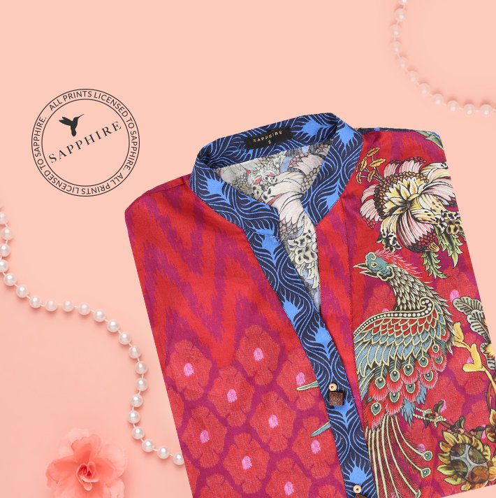 Inject a burst of colour into your wardrobe via our stunning ready-to-wear kurta from our cambric collection.
bit.ly/2yU9mUC