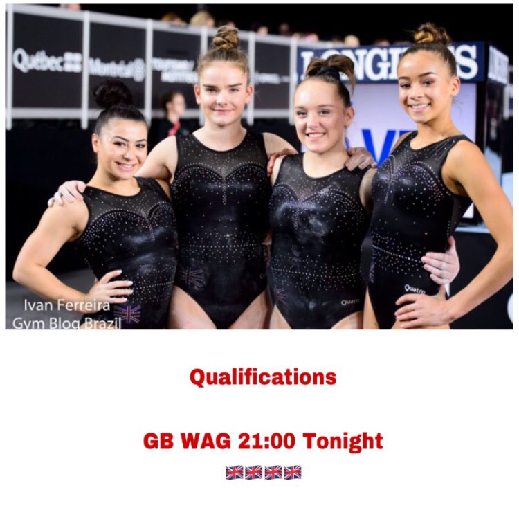 BritishGymnews's tweet photo. Good luck to these amazing ladies tonight, have a great time, and a great competition 🇬🇧🇨🇦🇬🇧 #MTL2017GYM https://t.co/v1MpbZVsB6