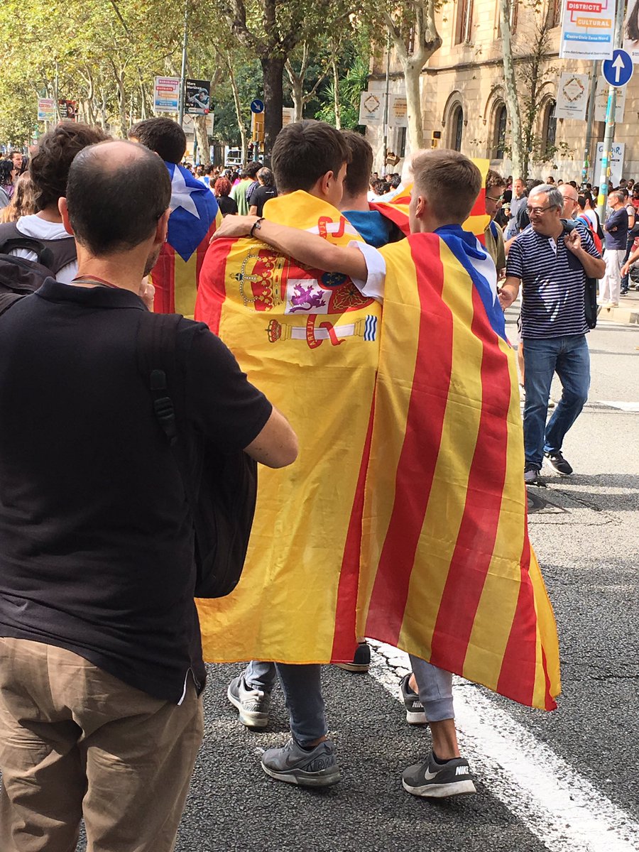 Oriludic's tweet photo. Esto es #bcn ahora mísmo . Se llama #dignidad https://t.co/6Io3DAINnn