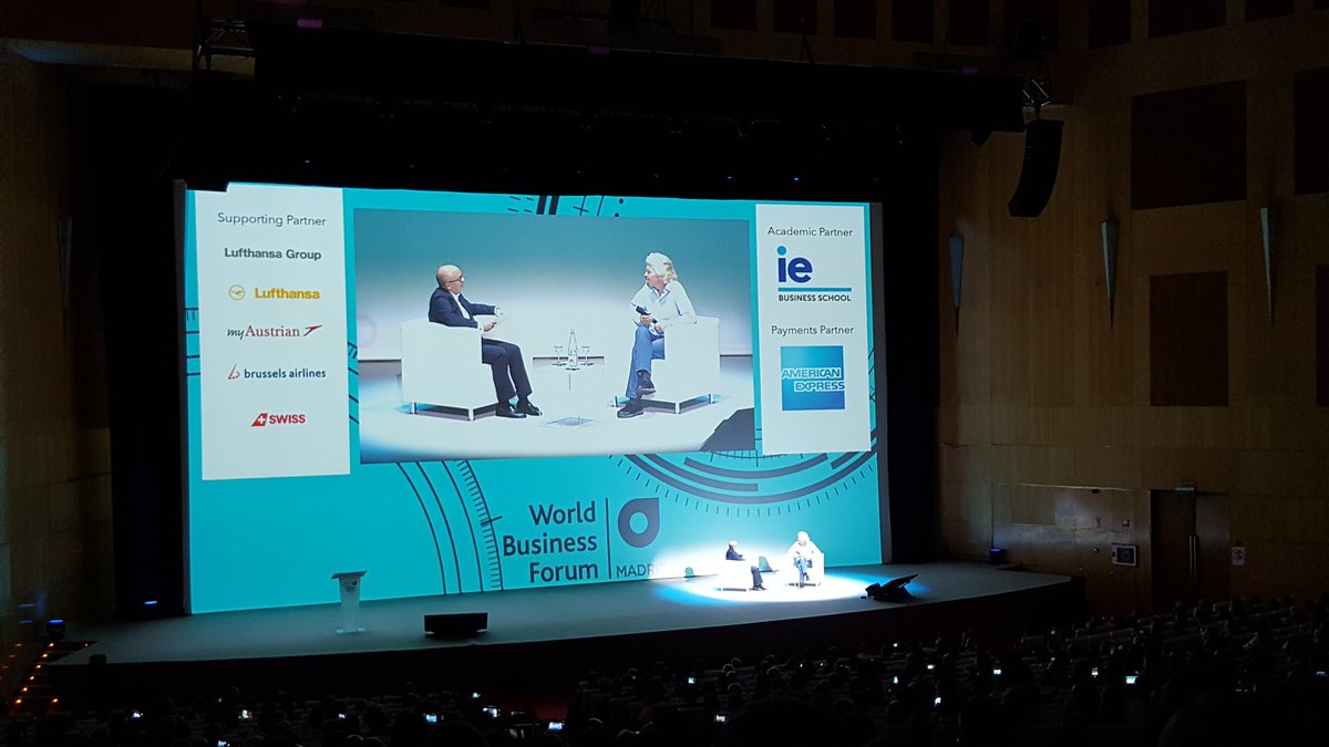 marcapersonal's tweet photo. Richard Branson, parece tan buen tipo como nos han contado. Natural, auténtico, sin tonterías. Quizás demasiado perfecto. #wobimad https://t.co/iERNOzkStJ