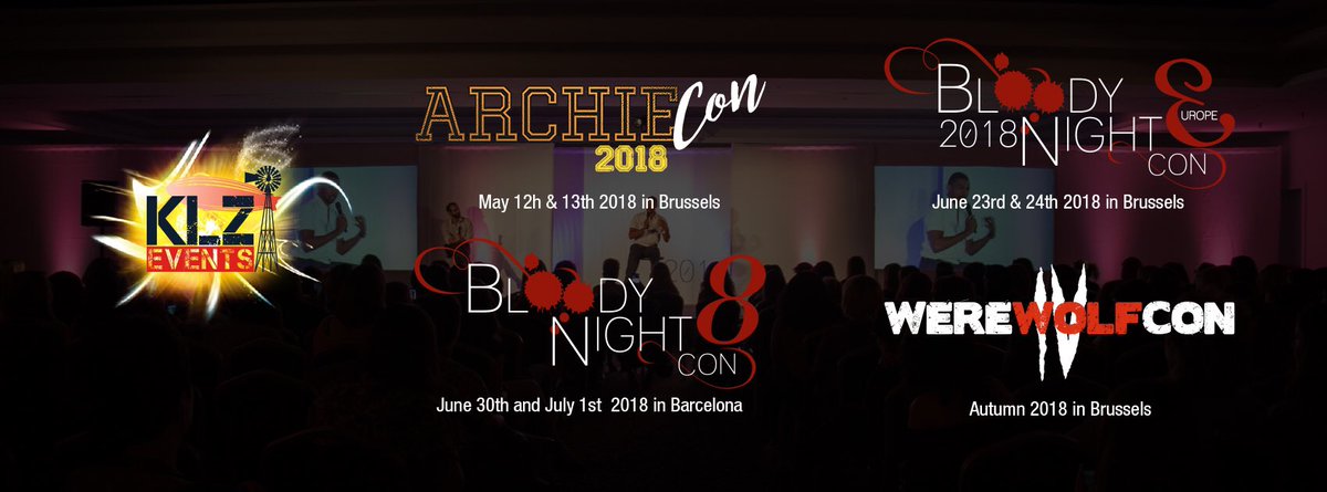 KLZ_Events's tweet image. 2018 events by #KLZ_Events!
Don't miss them 🐺🍷🎓
klzevents.com @archie_con @BloodyNightCon @WereWolfCon #klz_family