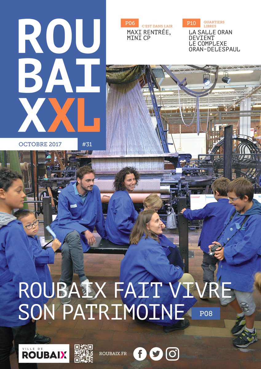 roubaix's tweet photo. Notre magazine #ROUBAIXXL est arrivé dans les boîtes aux lettres de #Roubaix 📮 Vous pouvez aussi le consulter sur https://t.co/XGkXwxFNSu https://t.co/l7FvIkWnS1