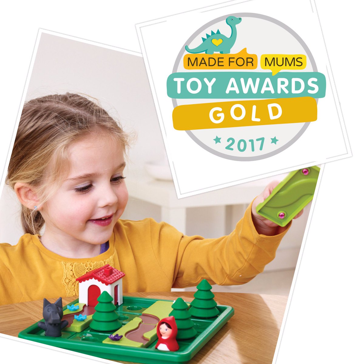 SmartGamesUK's tweet photo. Wahoo! @smartgamesuk Little Red Riding Hood won GOLD in Best Puzzle category for Made For Mums Toy Awards 2017! #mfmtoys17 #educational #win https://t.co/6RQqj0nqRF