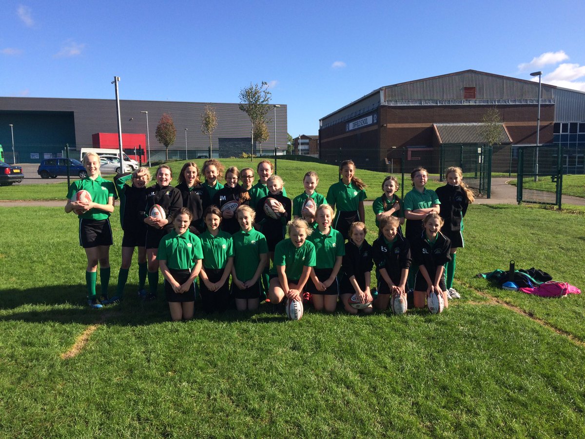 First contact session with the YR 7 Girls at CRBE All School @DriffieldPE today, great to see so many smiling faces and muddy knees.