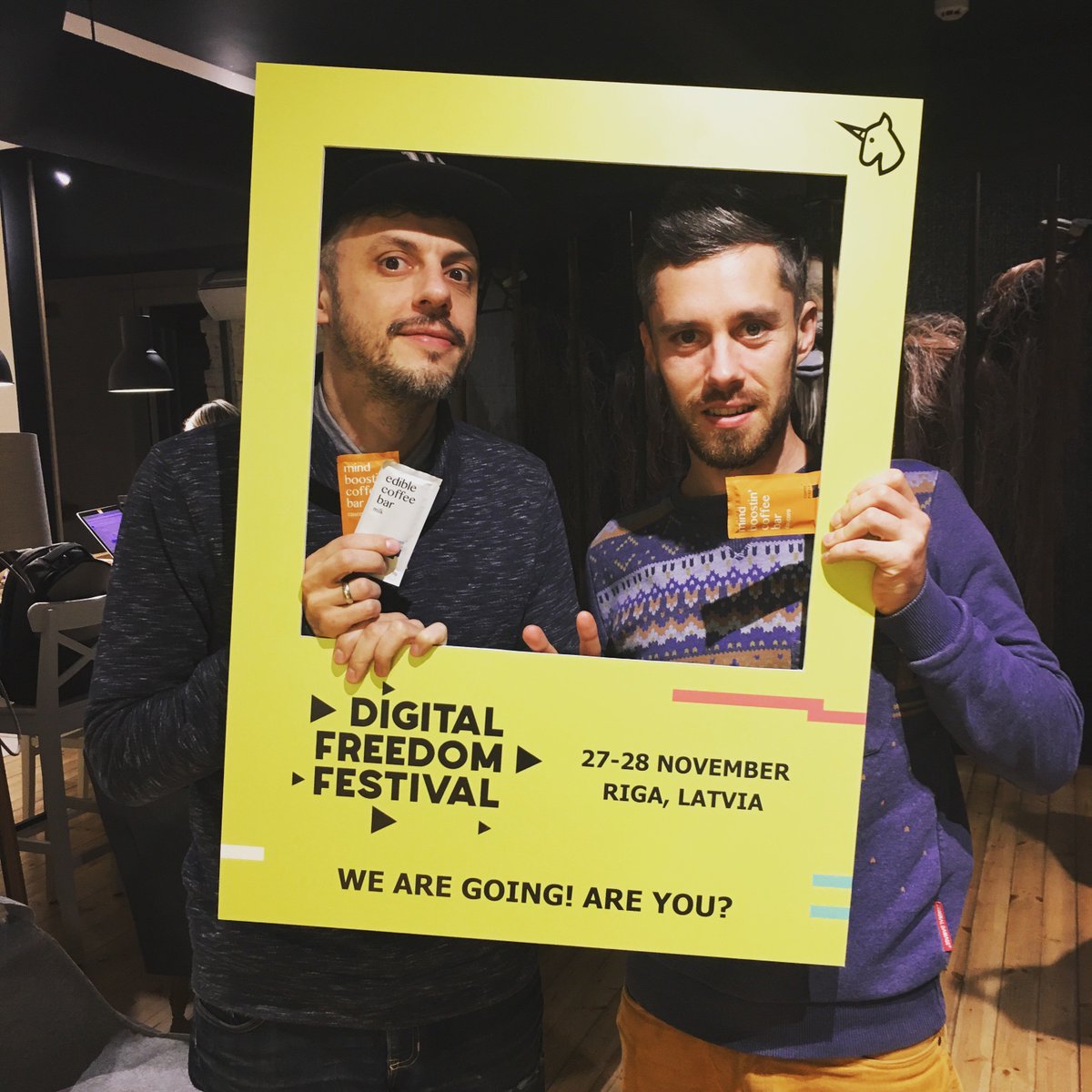 DigiFF's tweet image. You&apos;re going to want to check it out 👉☕🍫 Our coffee partner for the #DFFestival 2017 is edible coffee #CoffeePixels! goo.gl/nB9rSc