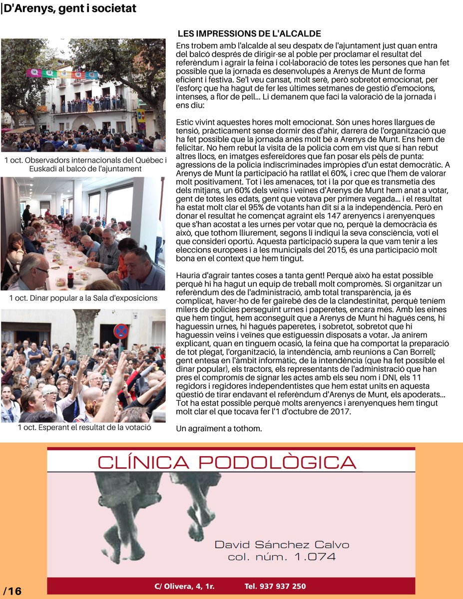 BatecADM's tweet photo. #Batec octubre
@JoanRabasseda alcalde d' #ArenysdeMunt ens explica com va viure la jornada de l' #1O.

https://t.co/P9M2ULwJ1m https://t.co/QQuXMIuN0V