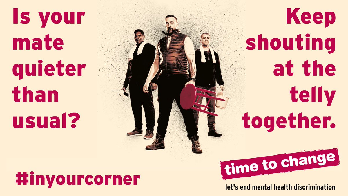 TTCCumbria's tweet photo. 1 in 4 of us will fight a mental health problem this year. If your mate is one of them, reach out https://t.co/IomhirYVjC https://t.co/2wSJetJeaO