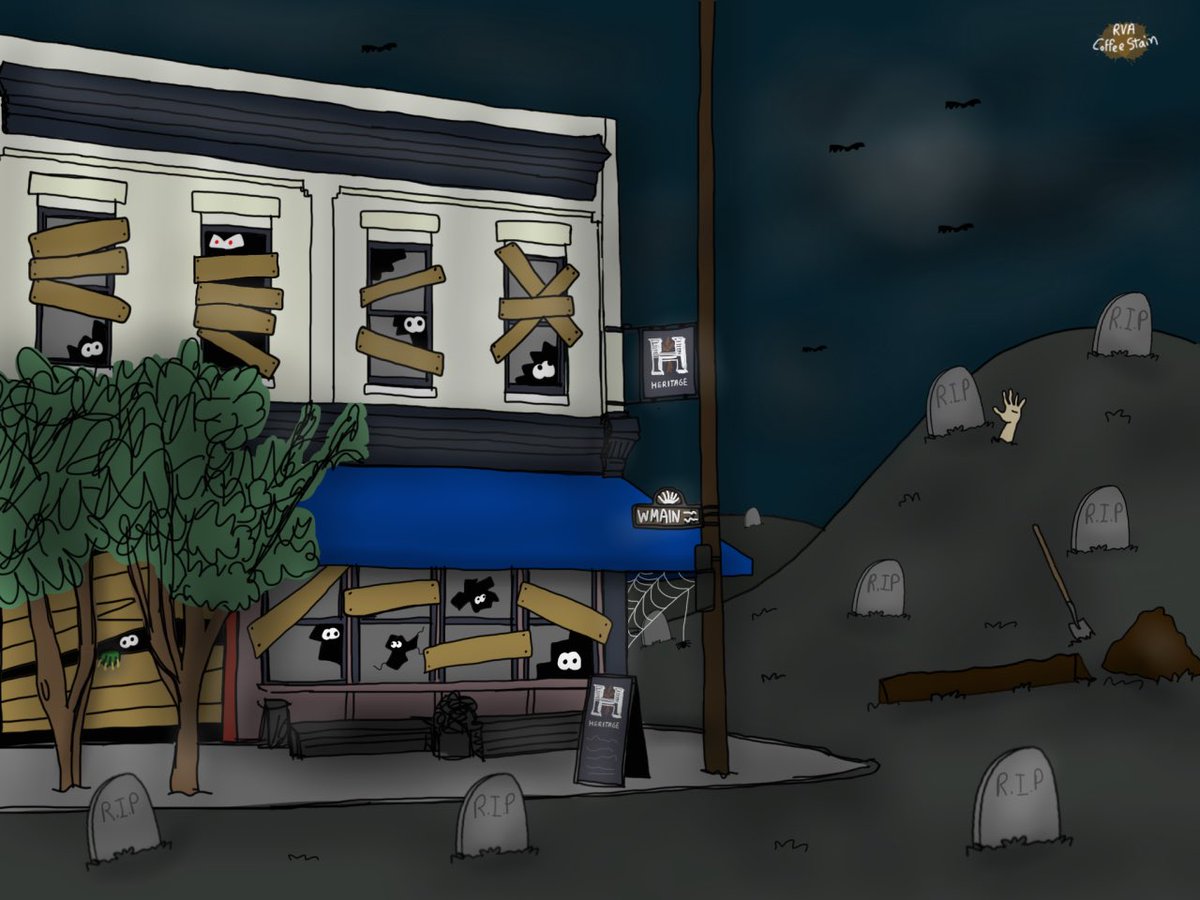 A spooooooooooky Halloween <a href="/HeritageRVA/">Heritage</a> 🎃 #rvadine