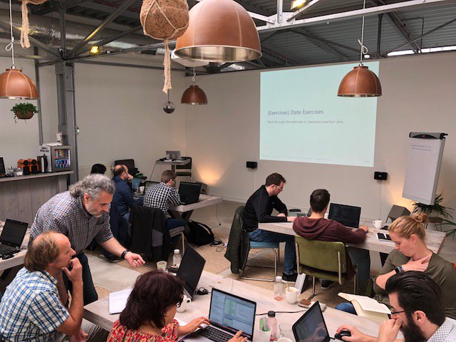 WannaFlex's tweet image. Day 2 of the sold out #JavaforTesters training with @eviltester is going great!