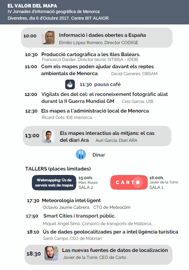 ocupaciocime's tweet photo. Jornades @IDEMenorca, amb diferents xerrades i tallers. Enguany al Centre Bit (Alaior). No hi falteu! Inscripcions: https://t.co/80wbaqtT7Q https://t.co/VNhP2KJKXG