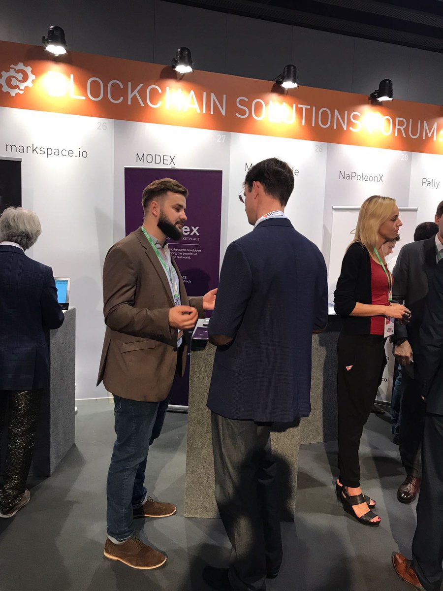 modex_tech's tweet photo. Come meet the @modex_tech team at #BSF2017 in #Barcelona! #ModexICO #SmartContractMarketplce #decentralize https://t.co/VvQTbNne0o https://t.co/UJYlPDUeaC