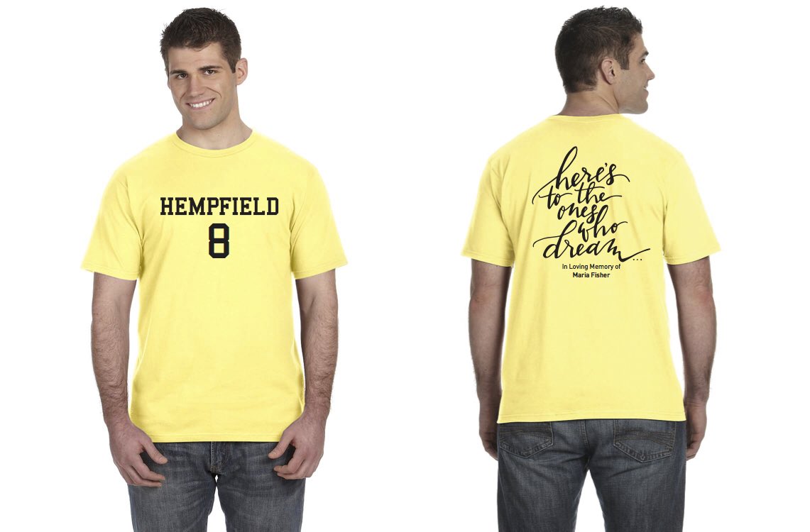 Starting Friday at our game vs Warwick, HGS will be wearing shirts designed to honor Maria's memory... and for the remainder of the season.