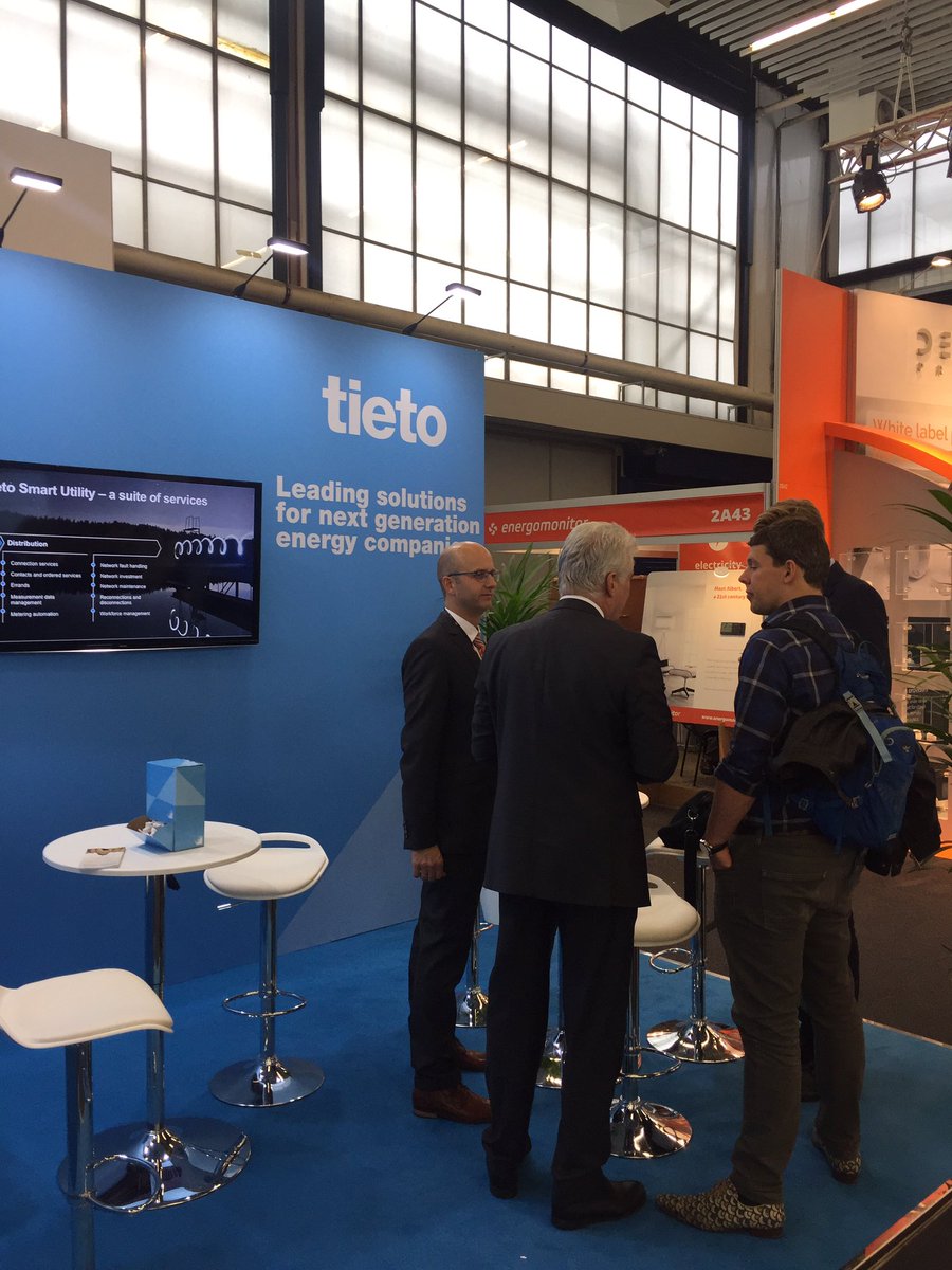 olofferenius's tweet photo. Good interaction with the European energy decision makers at European Utility week #EUW17 #tietosmartutility #tietocorp https://t.co/M0UrEgKEw8