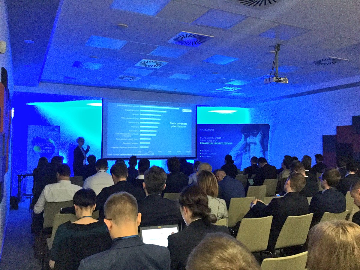 Comarch_Finance's tweet photo. Rethinking corporate banking - final presentation at #CUG2017, delivered by Agnieszka Piróg @ComarchGroup https://t.co/JCtbqAdYOs